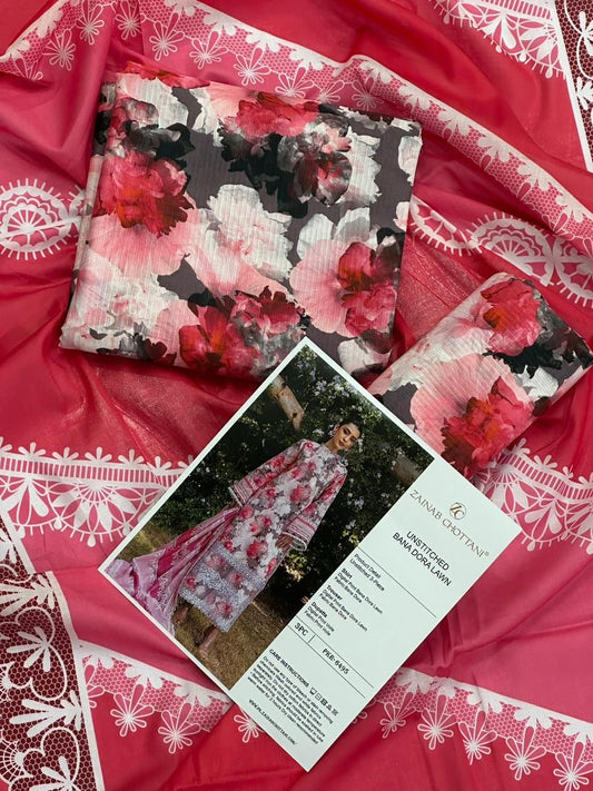 LK Printed Lawn 3 Pieces 007