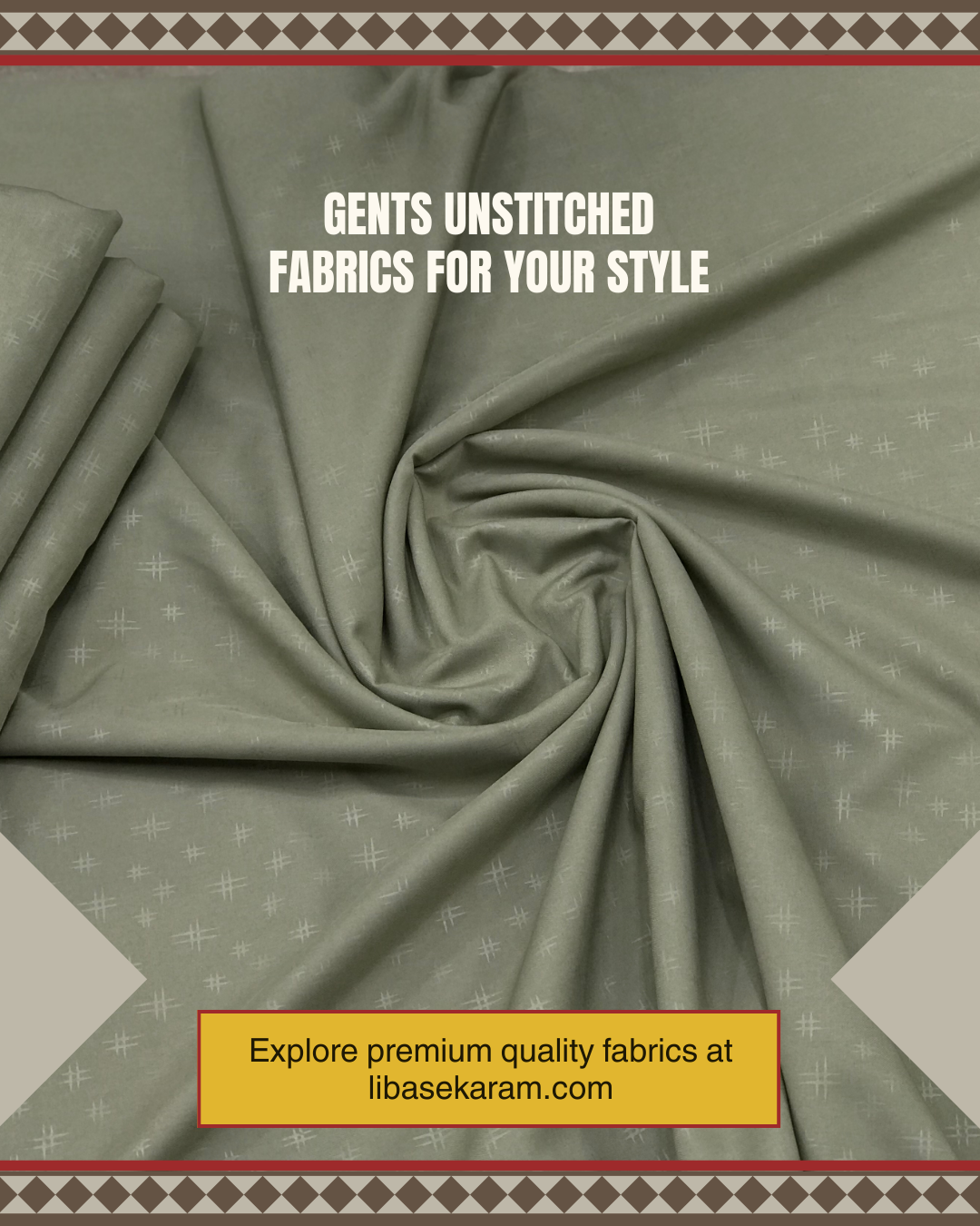 Muted Green Unstitched Fabric