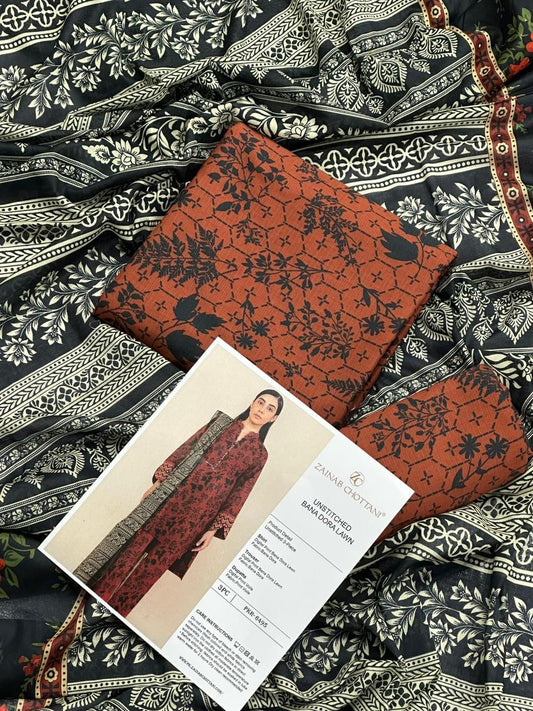 LK Printed Lawn 3 Pieces 016