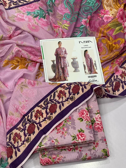 Nishat Printed Lawn 3 Pieces 009