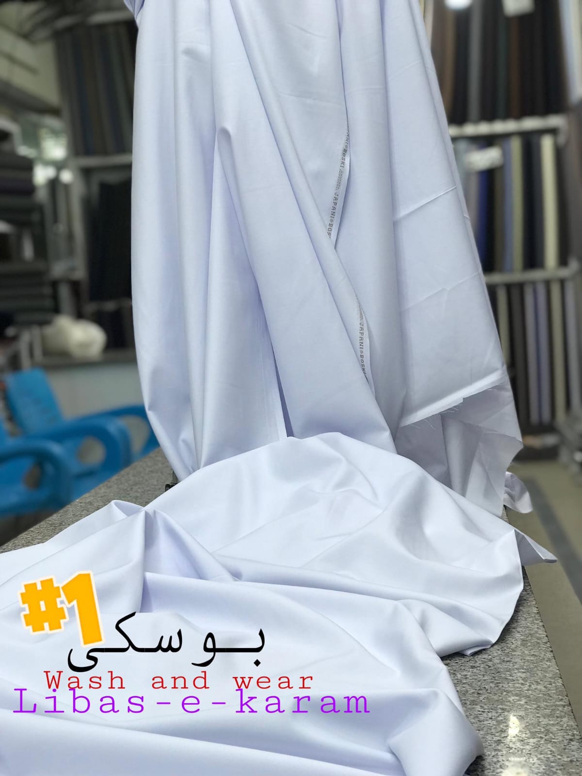 Men boski wash and wear summer fabric.