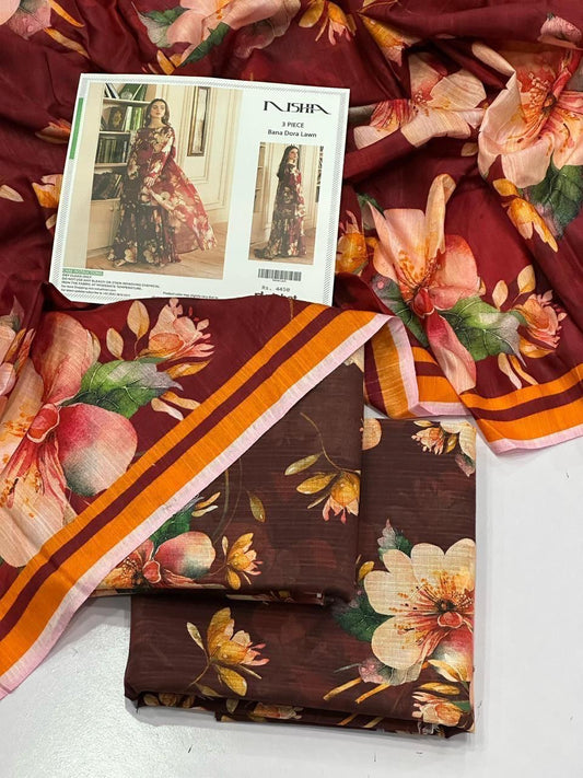 Nishat Printed Lawn 3 Pieces 005