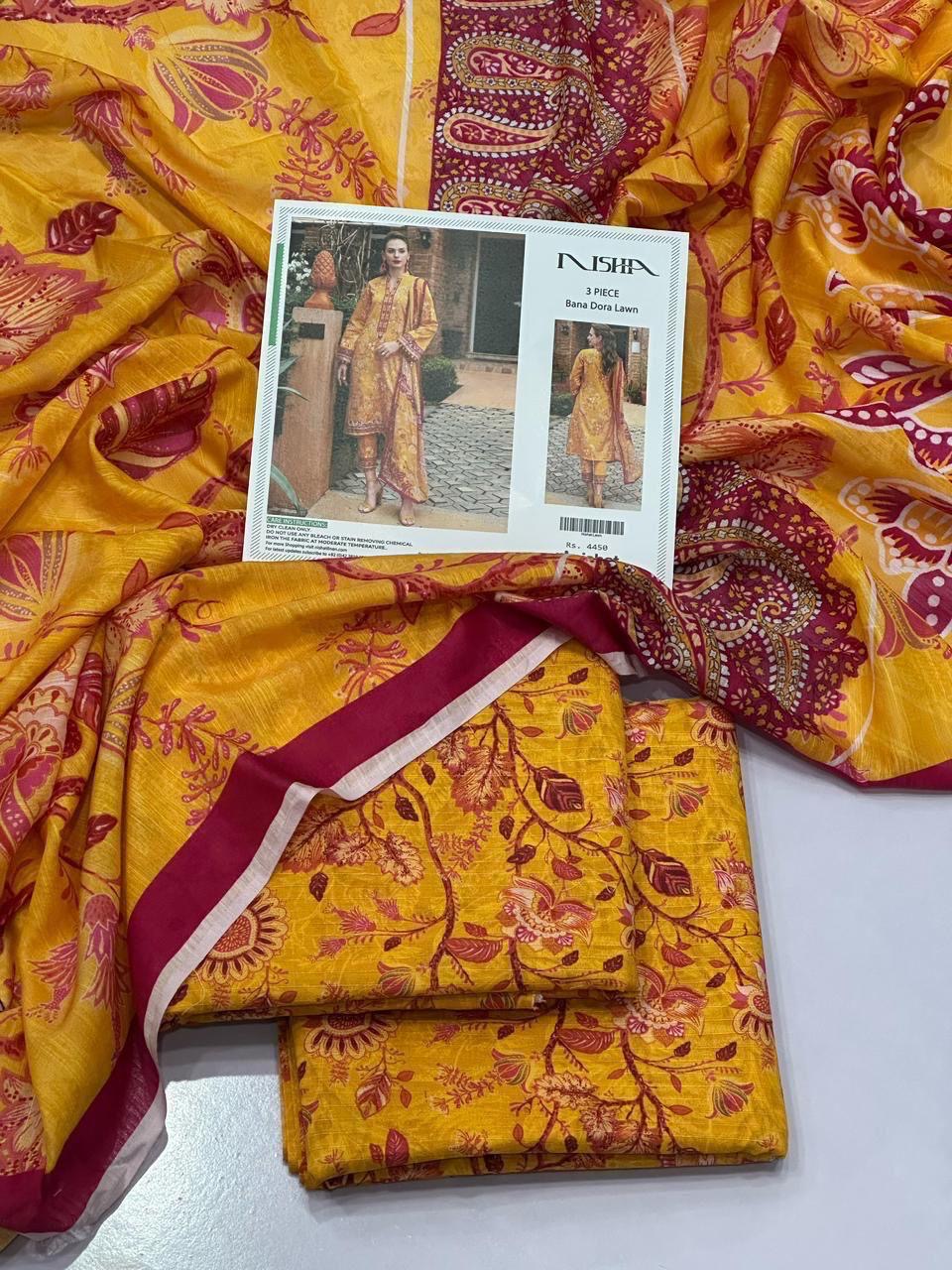 NIshat Printed Lawn 3 Pieces 021