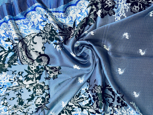 Turkish Blue Elegance Hijab