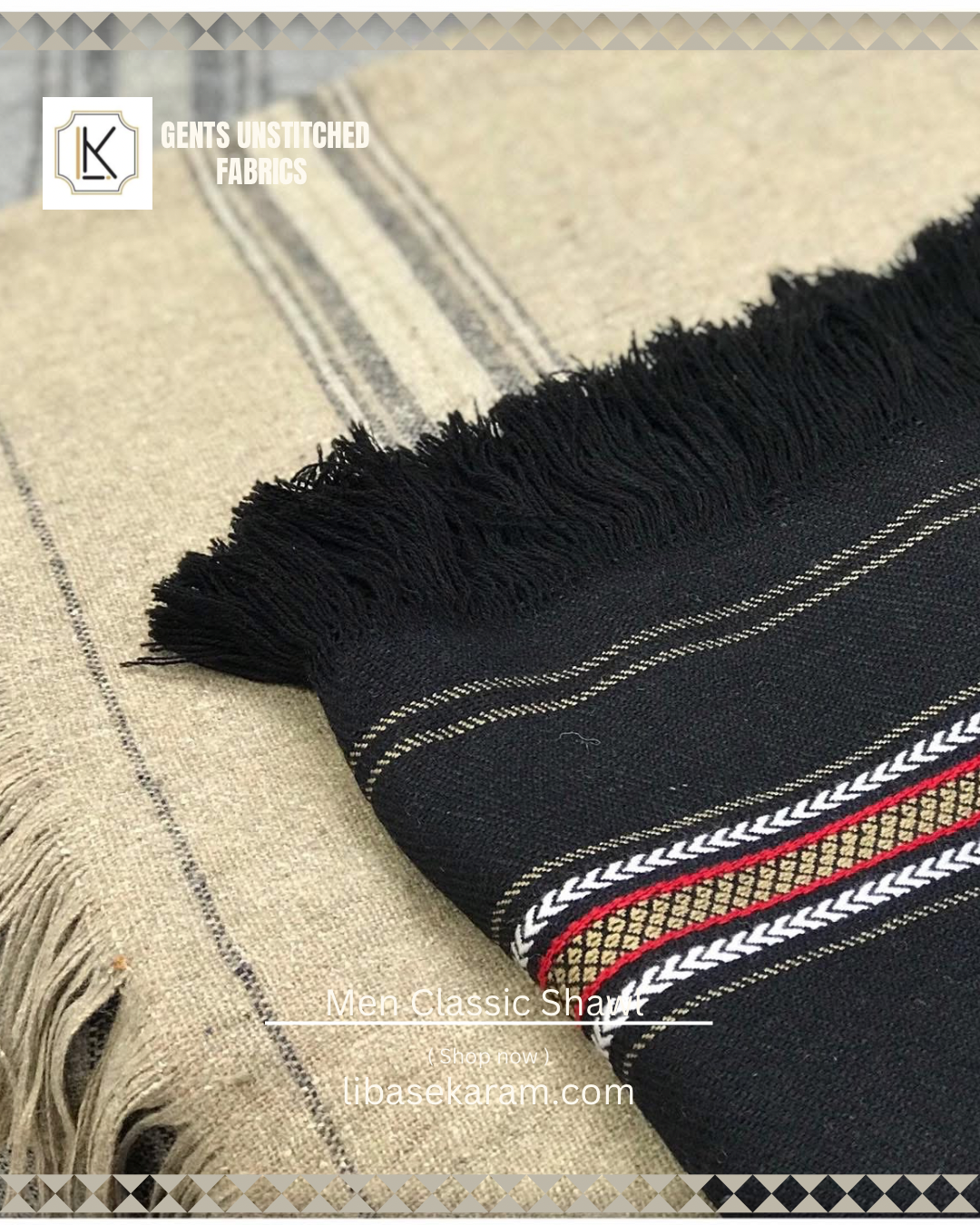 Men Classic Shawl (black)