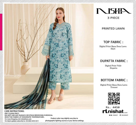 Nishat Printed Lawn 3 Pieces 013