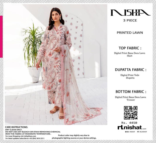 Nishat Printed Lawn 3 Pieces 004