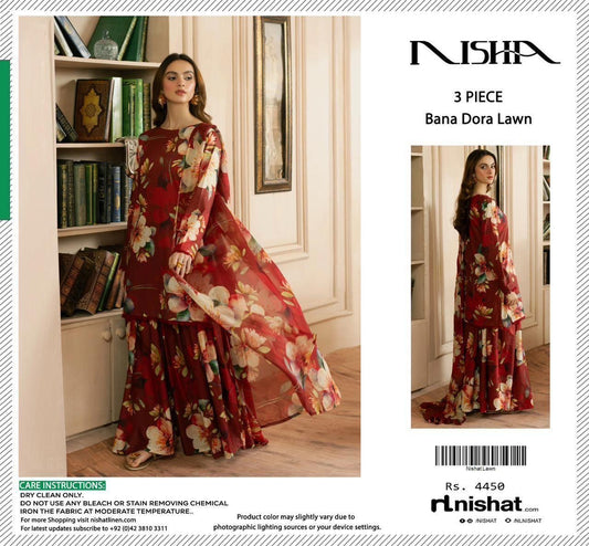 Nishat Printed Lawn 3 Pieces 005